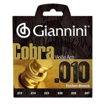 Encordoamento Violão Aço Cobra 010 Fósforo Bronze Giannini