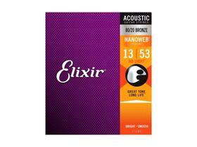 Encordoamento violao aco elixir 013 hd light 80/20 nw