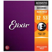 Encordoamento Violão Aço Elixir Nanoweb 0.12