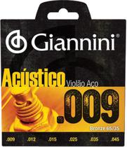 Encordoamento Violão Aço Geswal 0,09 Giannini