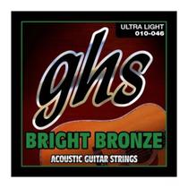 Encordoamento Violao Aço Ghs Bb10u Bright Bronze 010 Usa