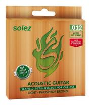 Encordoamento Violão Aço Leve Phosphor Bronze Solez Slapb12 Encordoamento Violão Aço Leve Phosphor Bronze Solez Slapb12