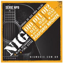Encordoamento Violão Aço Nig 011 Fosforo Bronze NPB520 Encordoamento Violão Aço Nig 011 Fosforo Bronze NPB520