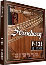 Encordoamento Violao Aço Strinberg 12 Cordas F12S