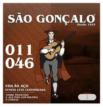 Encordoamento Violão Aço T Leve Bolinha São Gonçalo 0125 Encordoamento Violão Aço T Leve Bolinha São Gonçalo 0125