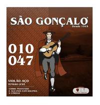 Encordoamento Violão Aço Tensão Leve - São Gonçalo 11038 Encordoamento Violão Aço Tensão Leve - São Gonçalo 11038