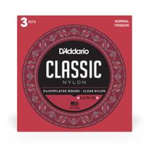 Encordoamento violao daddario nylon media ej27n-3d pack c/ 3