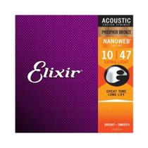 Encordoamento Violão Elixir 0.10 Extra Light Phosphor Bronze 16002 - 5337
