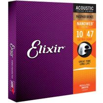 Encordoamento Violao Elixir 16002 .010-.047 Nanoweb Extra Light