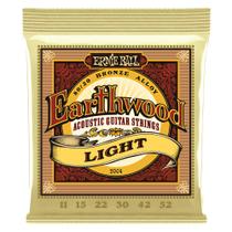 Encordoamento violao ernie ball 2004 011.052 aco earthwood 80/20 phosphor bronze leve (12828)