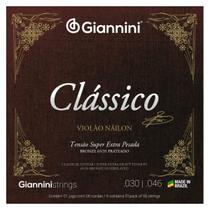 Encordoamento Violão Giannini Nylon Clássico Bronze GENWXPA Super Extra Pesada
