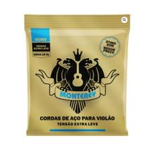 Encordoamento violao monterey emva20 el aco ouro extra leve