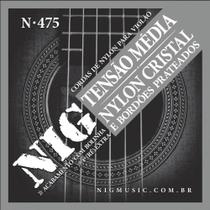 Encordoamento Violao NIG N-475 Nylon Cristal - Tensao Media