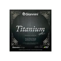 Encordoamento Violão Nylon 6 cordas Giannini Titanium Bronze 85/15 GENWXTA Extra Pesada