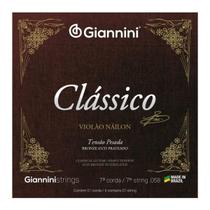 Encordoamento Violão Nylon 7º Corda Giannini Classic GENWPA-7 Bronze 65/35 Pesado