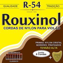Encordoamento Violão Nylon Alta Rouxinol Cristal Prata R54