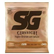 Encordoamento Violão Nylon Bronze Sg Tensão Média 65 / 35