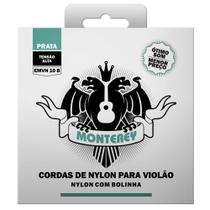 Encordoamento Violão Nylon Com Bolinha EMVN10B Linha Prata - Monterey