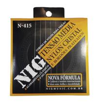Encordoamento Violão Nylon Cristal Metal N415 Nig