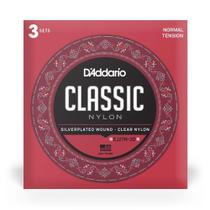 Encordoamento Violão Nylon EJ27N-3D 3 Jogos Classic D'Addario