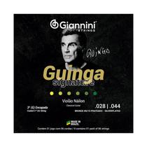 Encordoamento violao NYLON GIANNINI GUINGA bronze prateado Encordoamento violao NYLON GIANNINI GUINGA bronze prateado