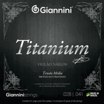 Encordoamento Violão Nylon Giannini Titanium Tensão Média