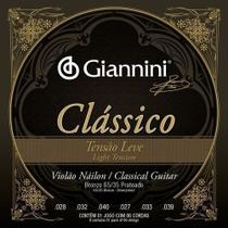 Encordoamento Violão Nylon Leve Giannini Clássico Genwpl