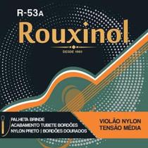 Encordoamento Violão Nylon-preto/dourada Tensão Média - R53a - ROUXINOL