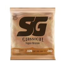 Encordoamento Violão Nylon Sg Strings Tensão Leve 28/42