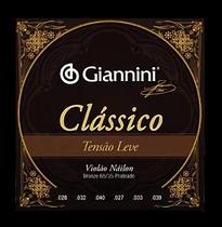 Encordoamento Violão Nylon Tensão Leve Clássico Giannini