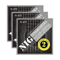 Encordoamento Violão Nylon Tensão Média Nig N475 .028” Kit 6 Jogos PR2N475L Encordoamento Violão Nylon Tensão Média Nig N475 .028” Kit 6 Jogos PR2N475L