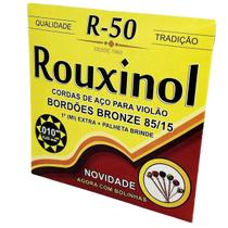 Encordoamento Violão Rouxinol R50 Tensão Light + Palheta