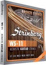 Encordoamento Violão Strinberg Aço Bronze Ws11 Tensão 011