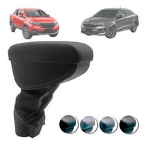 Encosto Apoio de Braço Fiat Argo Cronos 17/19 em material sintético Preto c/ Linha Preta NAT - 200712 Encosto Apoio de Braço Fiat Argo Cronos 17/19 em material sintético Preto c/ Linha Preta NAT - 200712