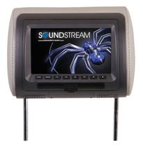 Encosto de Cabeça Soundstream VHD-70CC DVD LCD 7" com 3 Capas Coloridas