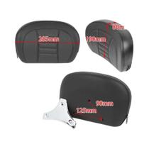 Encosto De Sissy Bar Preto Com Suporte Para Harley Touring Softail Slim FLSL 2018-2022