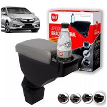 Encosto Descanso Braço Apoio Honda City 2015 2016 2017 2018 2019 2020 Porta Objetos material ecológico