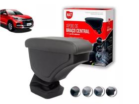 Encosto Descanso de Braço Apoio Chery Tiggo2 2018 a 2021 Porta Objetos Eco Couro Encaixe Porta Copos Grafite com Linha Grafite