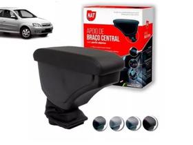 Encosto Descanso de Braço Apoio Corsa Joy Maxx 2002 a 2012 Montana 2004 a 2010 Porta Objetos Eco Couro Encaixe Porta Copos Preto com Linha Preta