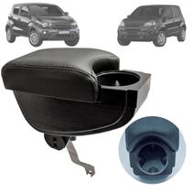 Encosto Descanso De Braço Porta Copos Apoio Uno 2011 Até 2020 Mobi 2017 Preto