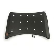 Encosto Em Plastico Preto Ergoplax Iso Polipropileno Fixo