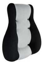 Encosto Lombar Super Coluna Ergonômico Visco Preto E Cinza Encosto Lombar Super Coluna Ergonômico Visco Preto E Cinza