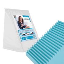 Encosto Triangular Fibrasca Anatômico Ortopédico PósCirúrgico Coluna Varizes Pernas Amamentação Conforto Absoluto