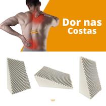 Encosto Triangular Massageador AntiRefluxo Ortopédico Espuma