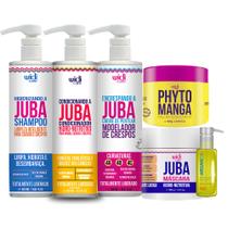 Encrespando Juba, Shampoo, Máscara, Phyto Manga, Argan Widi - Widi Care