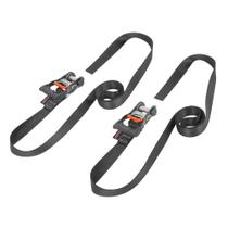 Endless Ratchets PowerTye Mfg 1,5 cm x 2,1 m 363 kg, preto, pacote com 2 Endless Ratchets PowerTye Mfg 1,5 cm x 2,1 m 363 kg, preto, pacote com 2