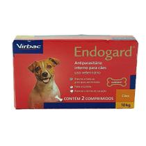 Endogard Cães 10kg 2 comp Virbac Vermífugo