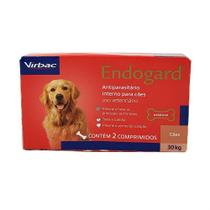 Endogard Cães 30kg 2 comp Virbac Vermífugo Endogard Cães 30kg 2 comp Virbac Vermífugo