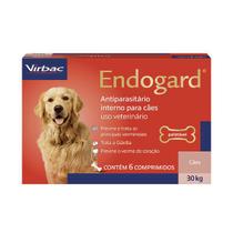 Endogard Para Cães 30kg C/ 6 Comprimidos