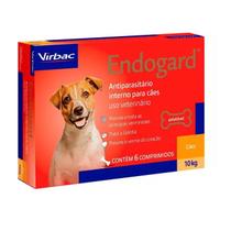 Endogard Para Cães Até 10Kg Virbac - 6 Comprimidos